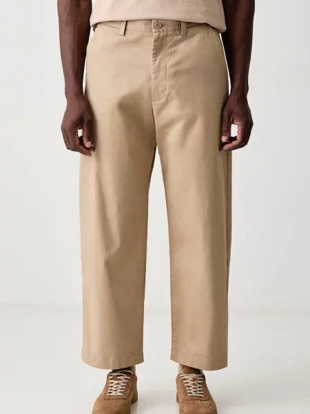 Lacoste pantaloni pentru bărbați din cu bej