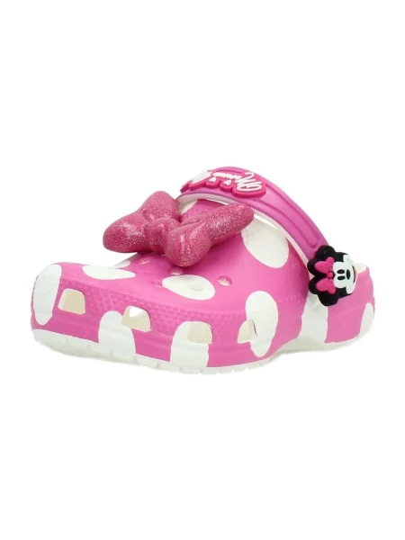 Šľapky Crocs Minnie Mouse Cls Clg T Ružová biela