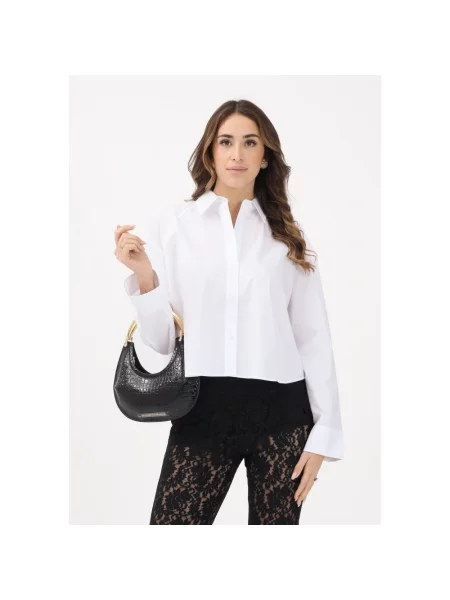 Koszula Calvin Klein Jeans Solid Boxy Cropped Shirt White XS biała