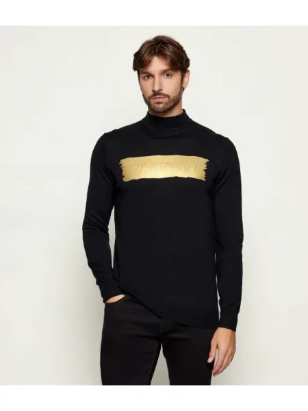 Karl Lagerfeld de lână pulover negru