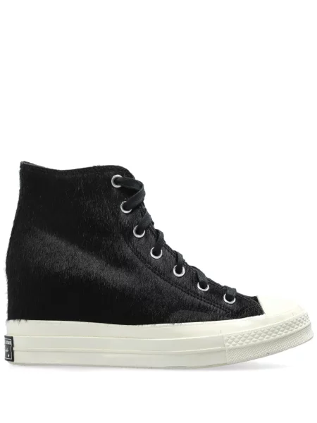 Маратонки Converse One Star с клин ток черно