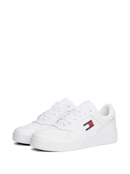 Sneakerși Tommy Jeans cu autograf alb