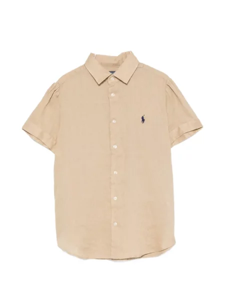 Pletena košulja Polo Ralph Lauren s autogramom bez rukava narančasta