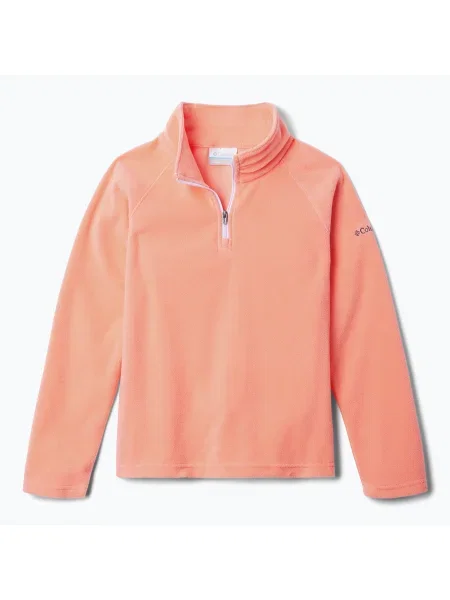 Gyerek polár pulóver Columbia Glacial Fleece hot coral. Méret: M piros