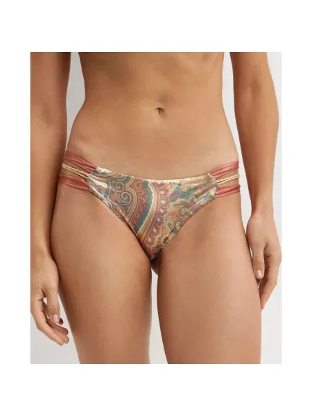 Lniane bikini Del Maar brązowe