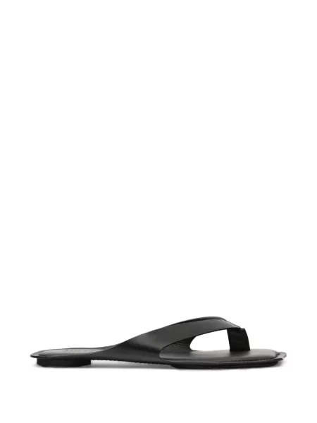 Șlapi Mm6 Maison Margiela din piele negru