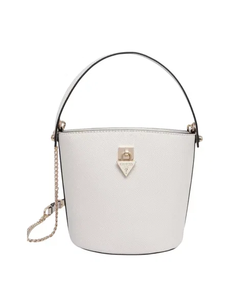 Guess torebka crossbody z imitacji skóry PATSIE biała