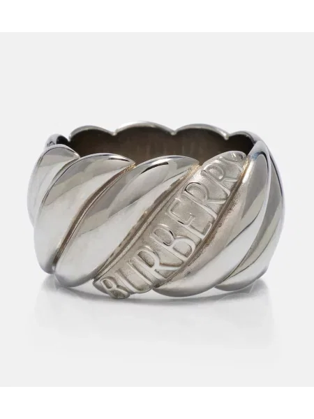 Inel Burberry argintiu