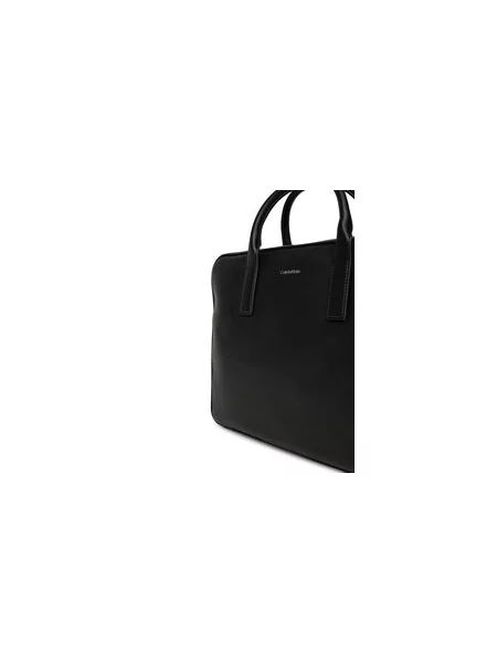 Torba za prenosnik Calvin Klein Raised Commuter črna