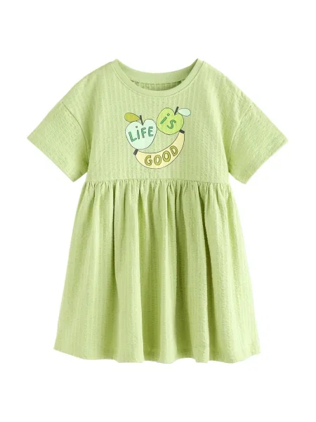 Next Rochie verde mentă / verde kiwi / verde deschis negru