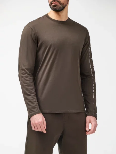 Лонгслив Armani Exchange зеленый