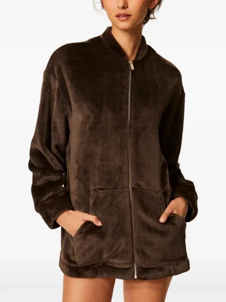 Scurt rochie Twinset cu blană maro