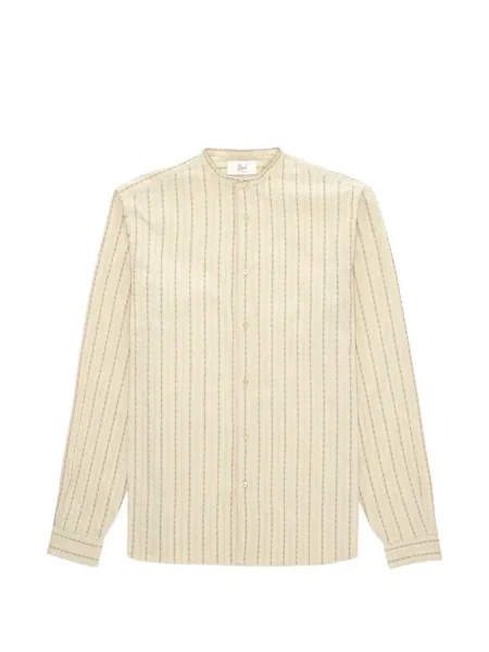 Prugasta košulja Fortela sa stojećim ovratnikom