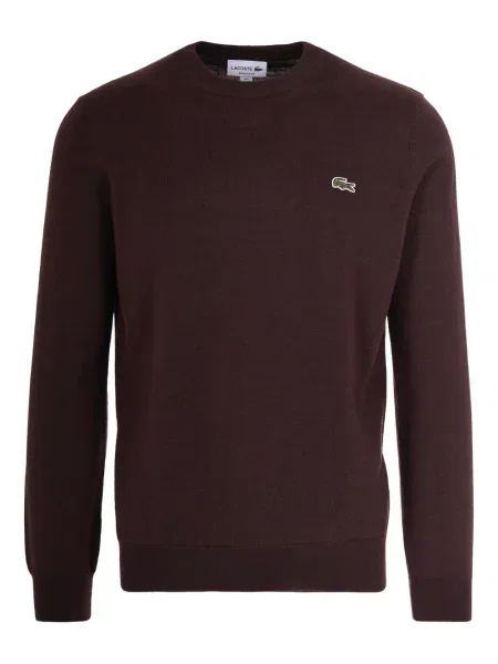 Hanorac crewneck Lacoste maro