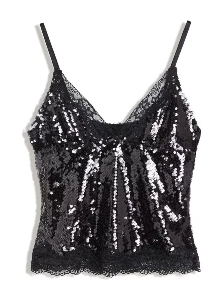 Bershka Top negru