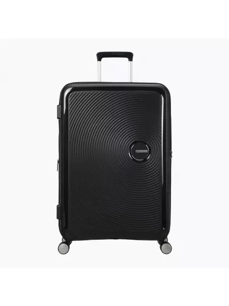 Walizka podróżna American Tourister Soundbox l bass black czarna