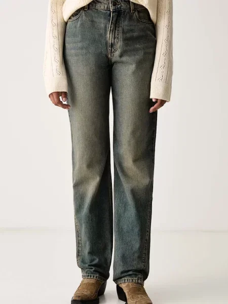 Zadig&Voltaire blugi relaxed fit pentru femei ETE albastru