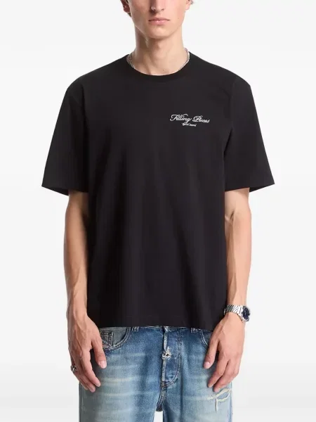 Tricou Filling Pieces cu imagine negru
