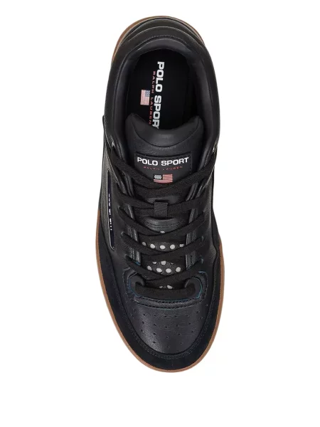 Sneakersy Polo Ralph Lauren z nadrukiem garniturowe pomarańczowe