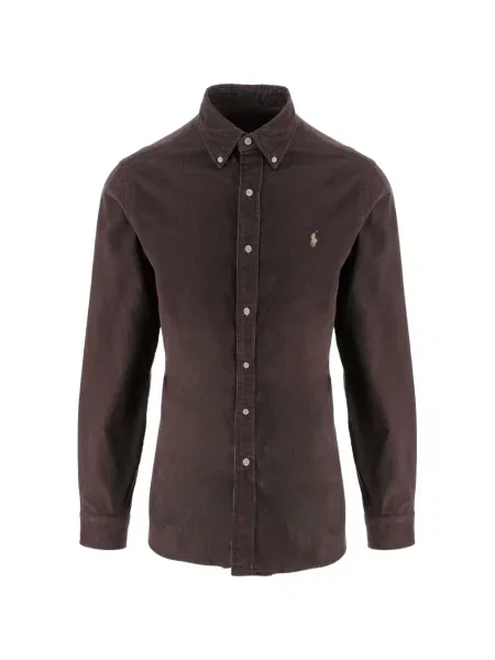 Cămașă Polo Ralph Lauren de catifea cord maro