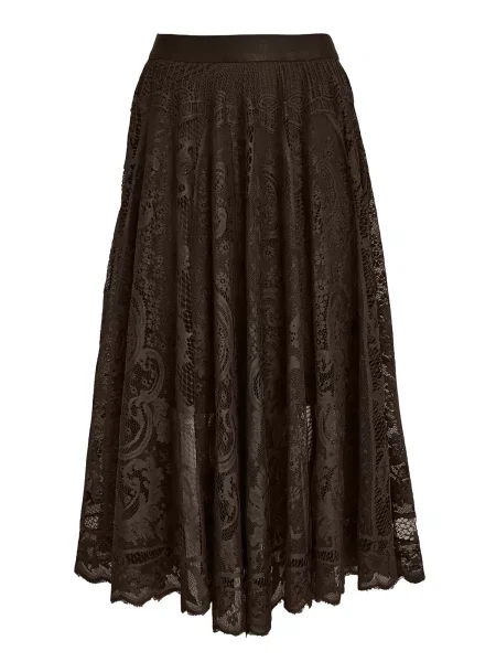 Peppercorn Fustă Lace' maro