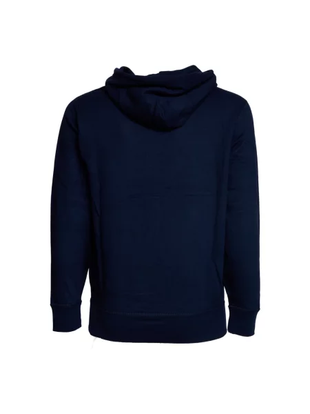 Bluza z kapturem Polo Ralph Lauren z kapturem z logo polarowa niebieska