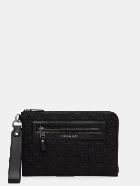 Michael Kors kozmetična torbica usnjena črna