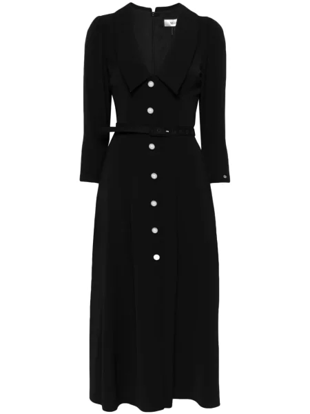Rochie midi Nissa până la genunchi de costum negru