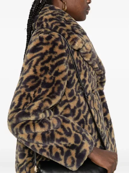 Geacă A.p.c. cu imagine cu model leopard maro