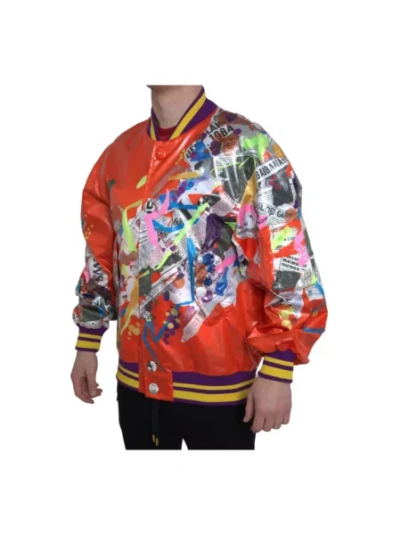 Kurtka bomber Dolce And Gabbana pomarańczowy