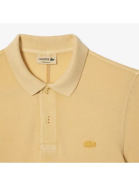 Lacoste Koszulka Polo Z Bawełny Organicznej żółta