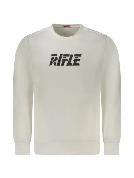 Pulover Rifle cu imagine alb