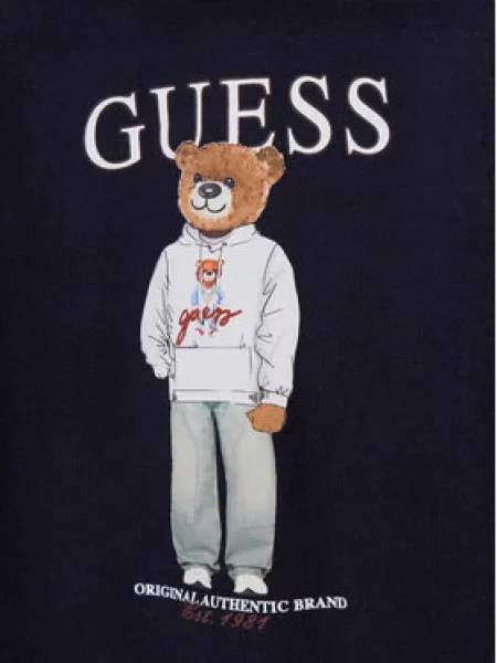 Guess Megztinis Tamsiai mėlyna