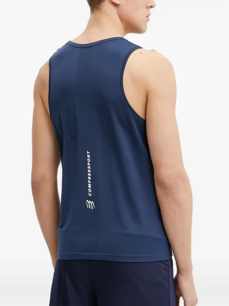 Cămașă Compressport cu imagine albastru
