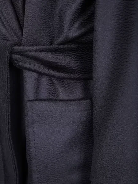Palton Max Mara cu glugă negru