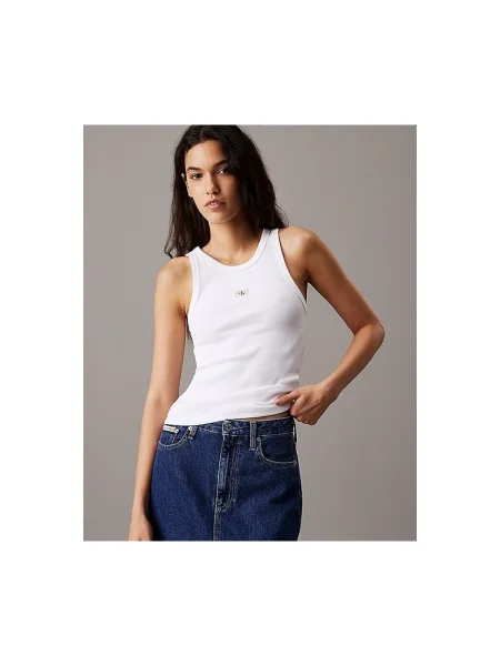 Denim ruha Calvin Klein Jeans fehér
