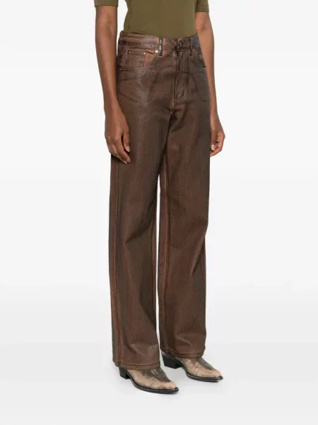 Blugi drepți Gestuz maro