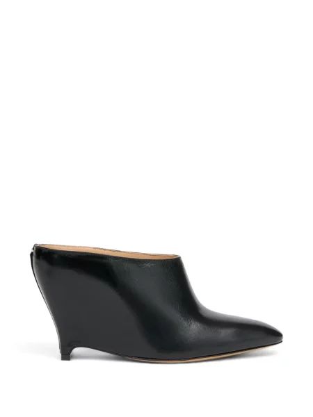 Papuci tip mules Maison Margiela cu pană negru