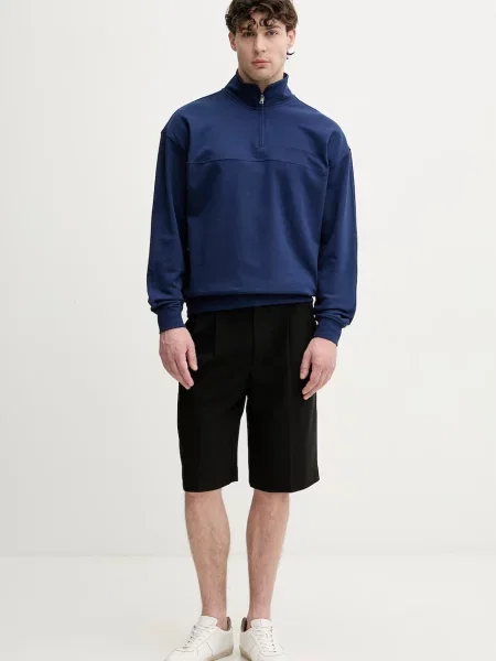 Tommy Hilfiger pulover z bombažem modra