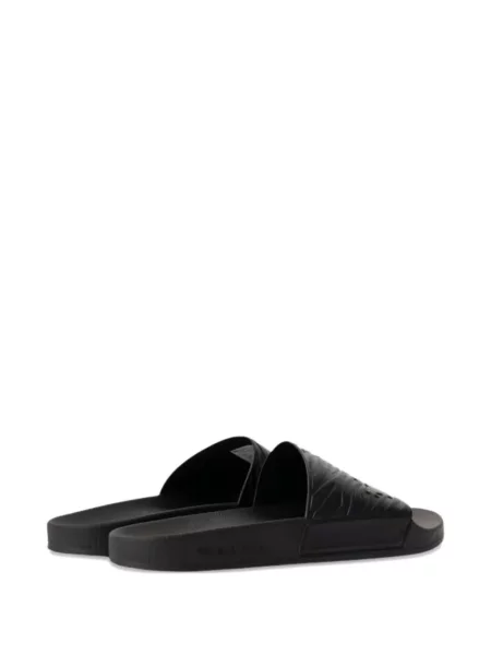 Papuci Ps Paul Smith cu model zebră negru