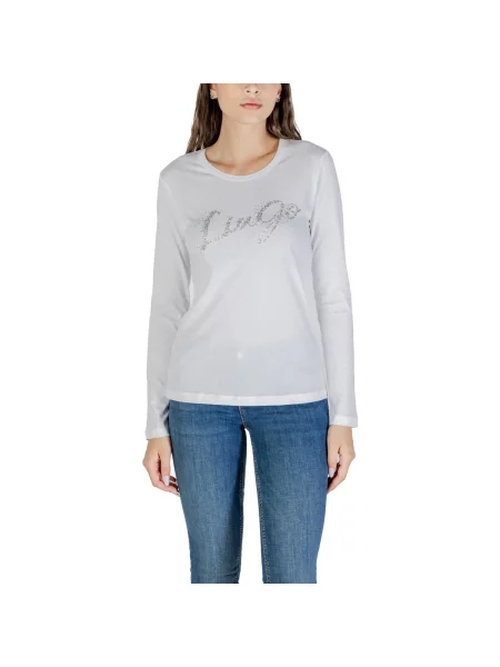 Tričko s dlouhým rukávem Liu Jo s dlouhými rukávy bílé