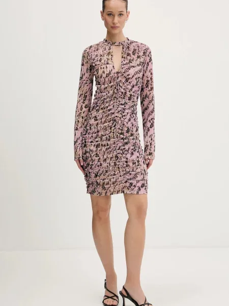 Karl Lagerfeld Jeans rochie mini mulata roz