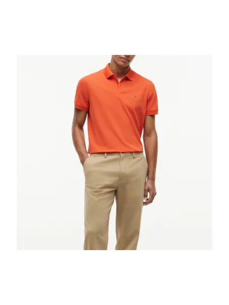 Tricou polo Tommy Hilfiger portocaliu