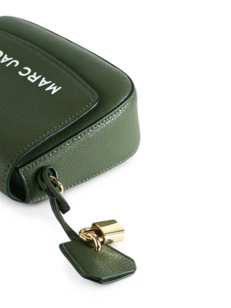 Geantă plic Marc Jacobs din piele cu imagine verde