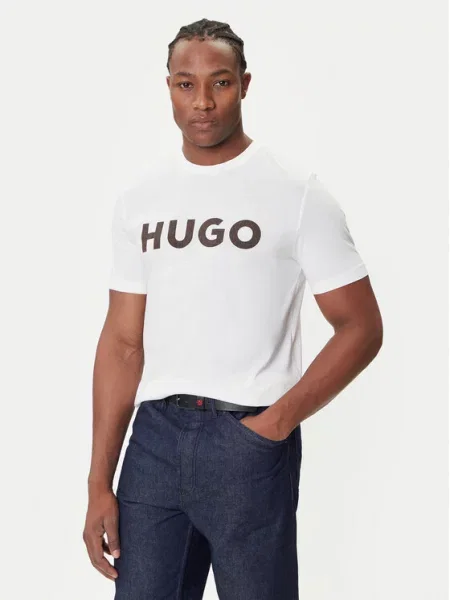 HUGO Majica Dulivio Écru