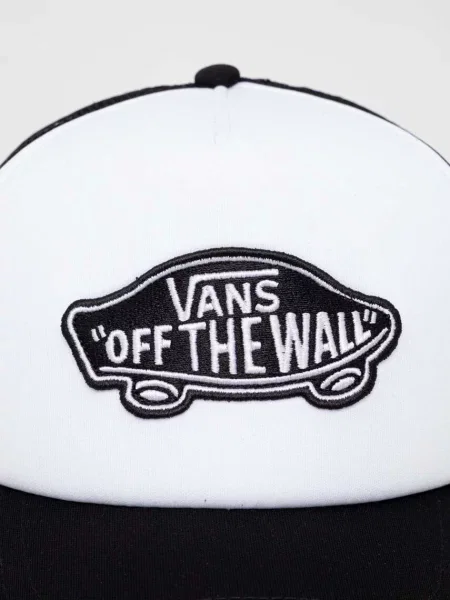 Pánska šiltovka Vans Classic Patch Curved Bill Trucker cap black/white čierna