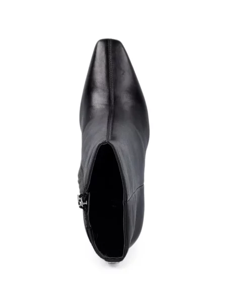 Cizme scurte Guess din piele negru