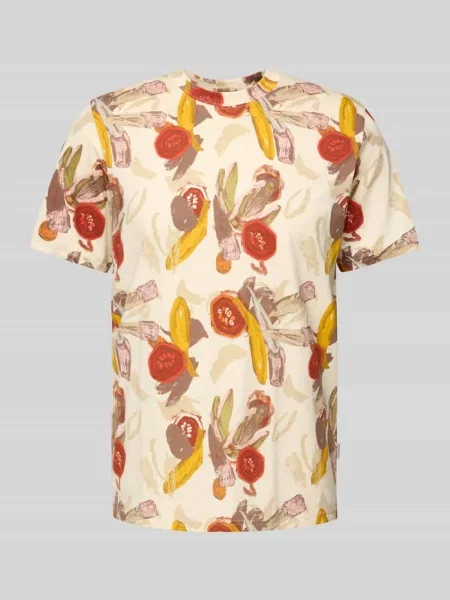 T-shirt z okrągłym dekoltem model ‘VARENNA’ Jack & Jones biała