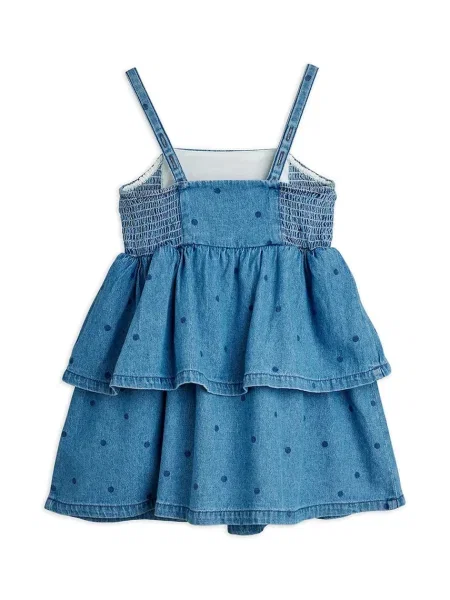 Mini Rodini Дитяча джинсова сукня denim dots