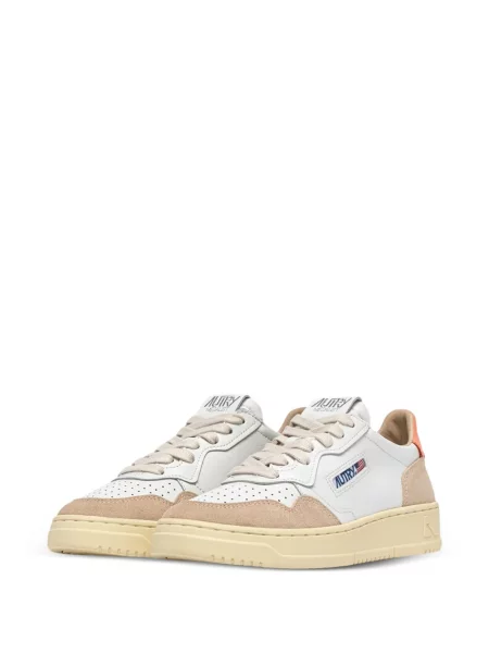 Δερμάτινα sneakers Autry με κορδόνια λευκό